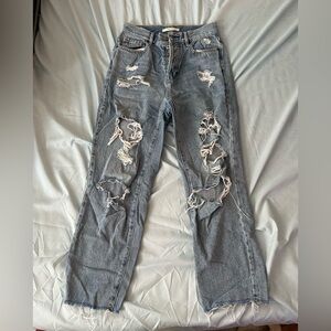 PacSun High Rise Distressed light blue Jeans